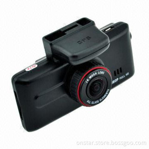 High-end Dash Camera, 1,920 x 1,080P Full HD Vehicle Camcorder with Built-in GPS